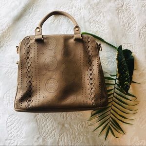 Francesca’s faux suede brown purse